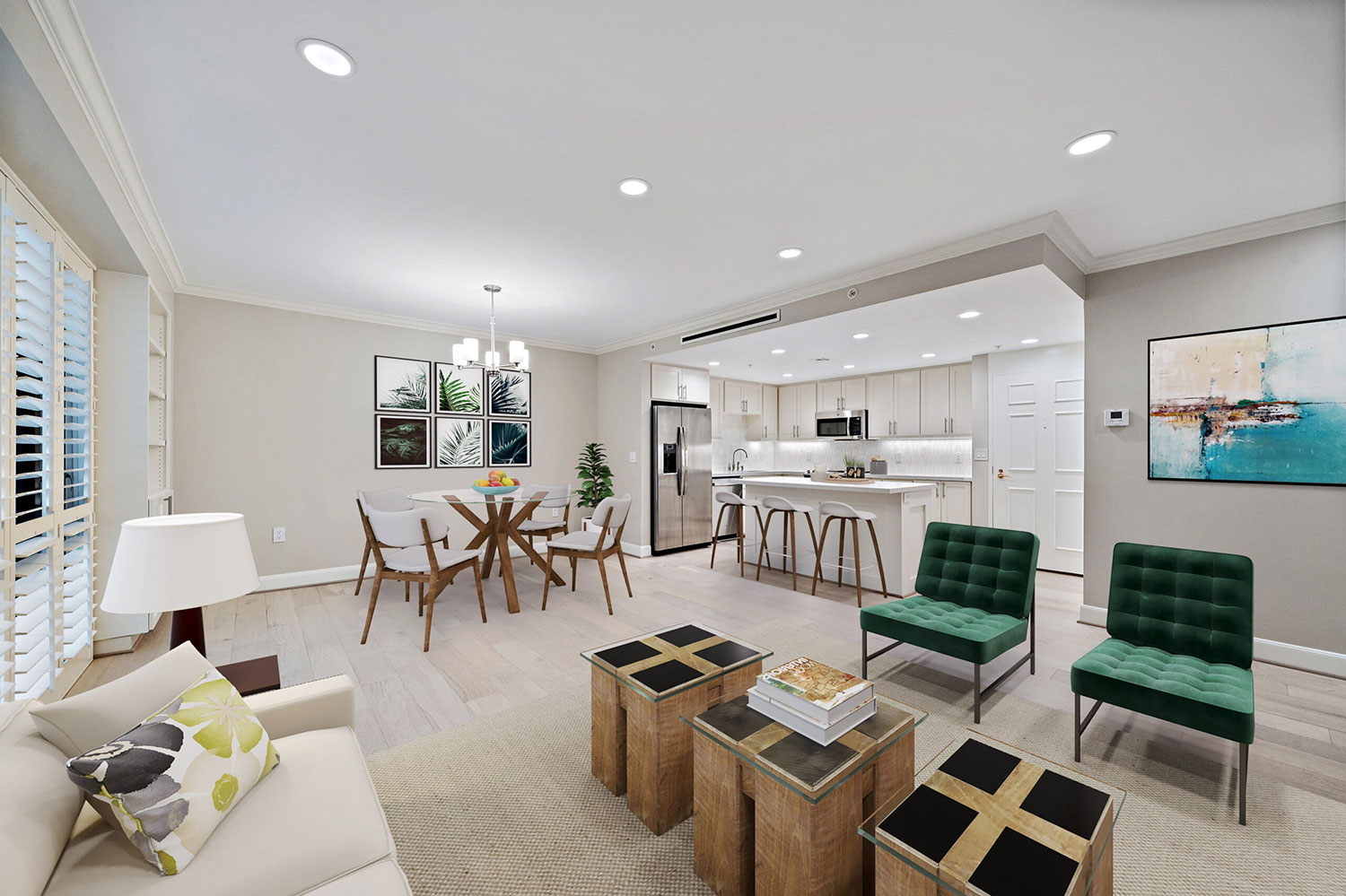 Virtual Staging for Senior Living Community Apartments should be straight - call Keynote Creative to straighten out your media