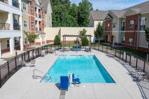 CCRC Outdoor Pool Photography by Keynote Creative Senior Living Media Experts