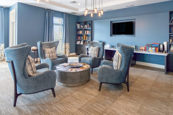 Photography for CCRC in Georgia by Keynote Creative featuring gathering spaces for residents