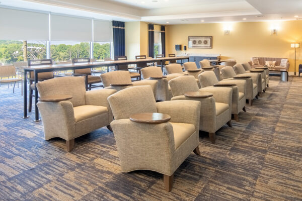 Photography of Conference Room Senior Living Specialist Media for Sales and Marketing. Theater seating image. Georgia.