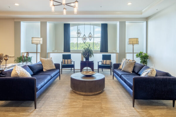 Elegant interior photography for senior living by Keynote Creative