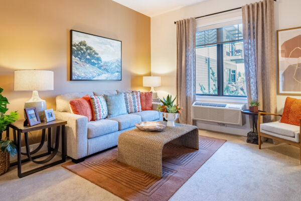 Interior Photography for CCRC senior living community in Napa, CA, with model home staging - Keynote Creative Senior Living