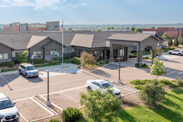 Exterior drone photography for senior living in Colorado - Keynote Creative