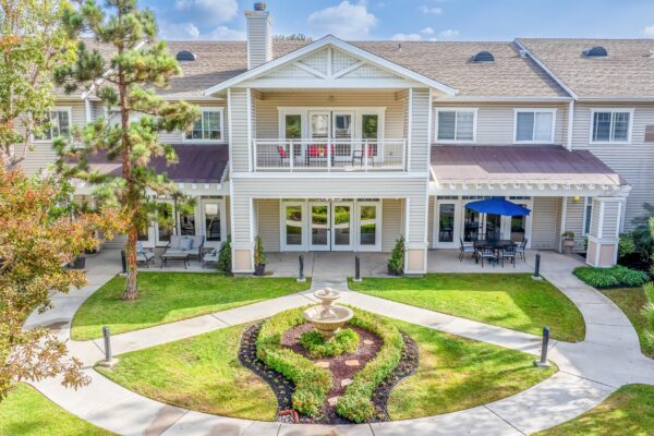 Drone Courtyard Photography for Senior Living Community by Keynote Creative